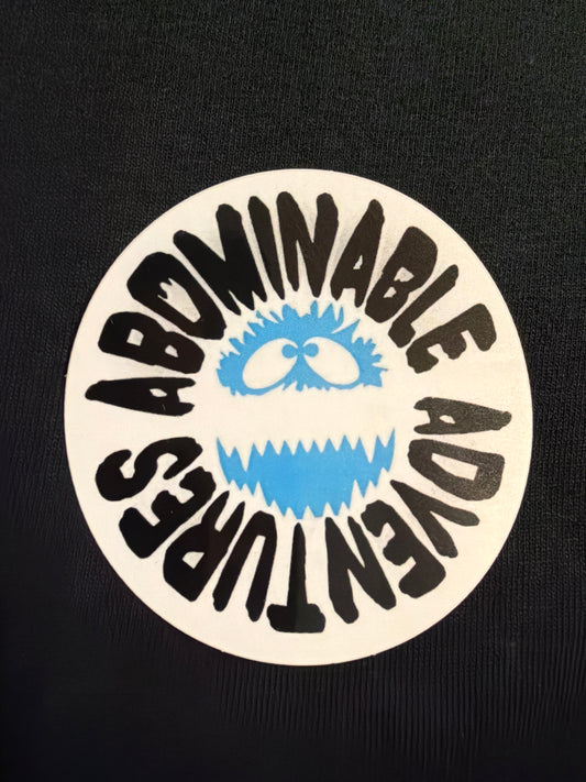 Abominable Adventures 3in decal
